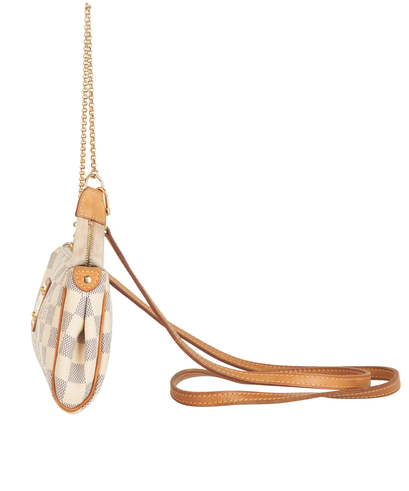 Eva Clutch, &pound;420, Handbags, White, Canvas, Bottom view